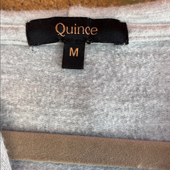 Quince Light Gray Women's Hoodie Sweater soft cozy sweatshirt  M - Picture 5 of 9